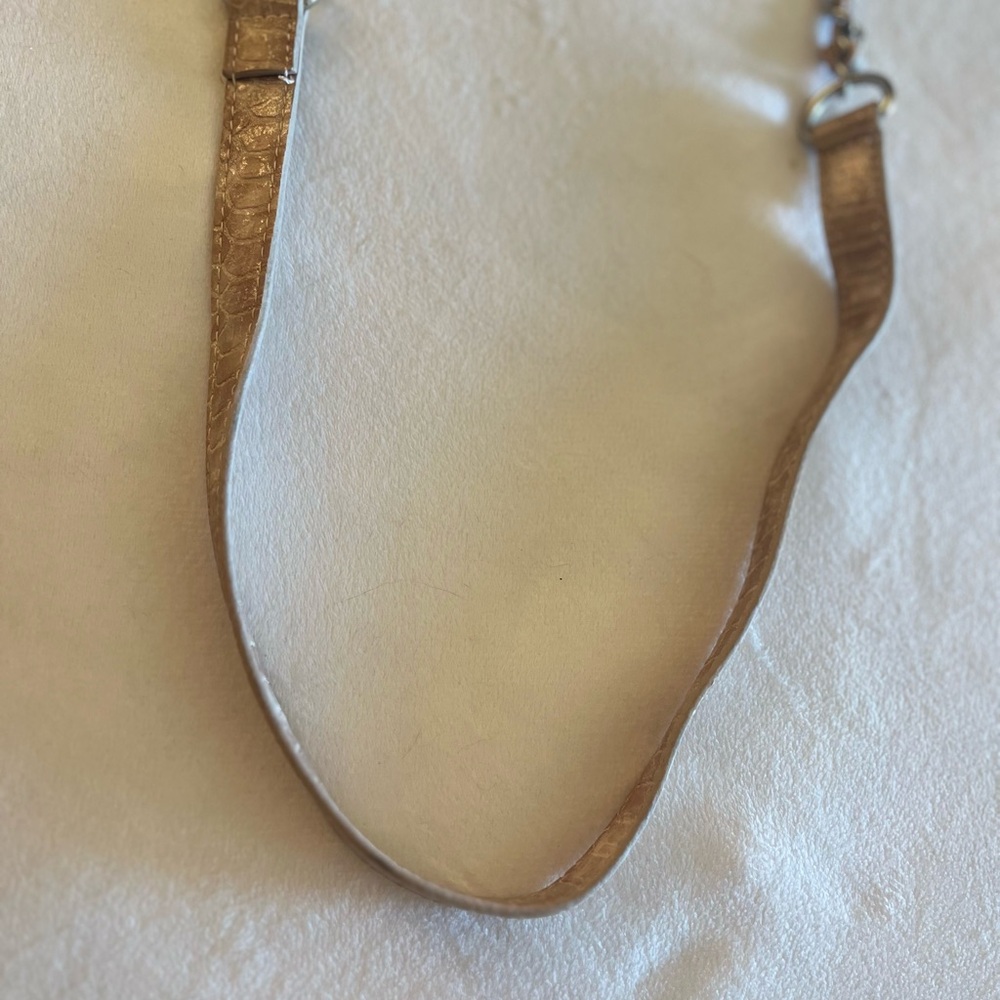 Ivanka Trump Vintage Y2K Tan Two Way Crossbody Bag with Chain Strap EUC - Picture 9 of 14